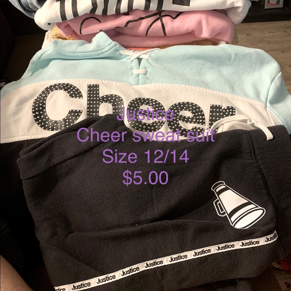 Justice Cheer Sweat Suit